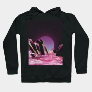 Vaporwave Synthwave Retrowave - CYBER PLATEAU Hoodie